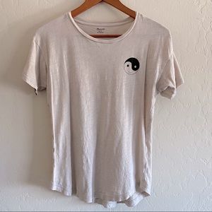Madewell yin yang happy face tee